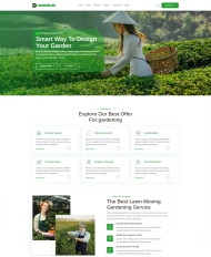 绿色园林景观设计公司网站模板