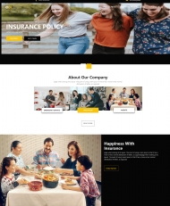 HTML5保险服务公司宣传网站模板
