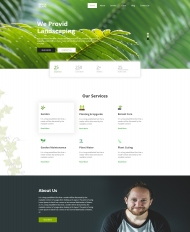 HTML5景观美化服务网站模板