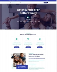 现代保险服务公司HTML5网站模板