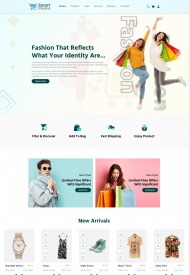 HTML5时尚在线购物服务网站模板