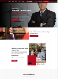 HTML5法律咨询服务机构宣传网站模板