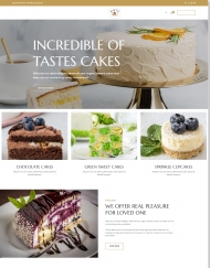 蛋糕甜品美食宣传网站模板