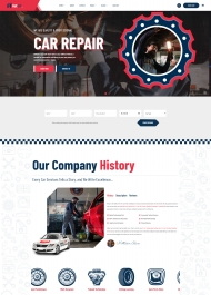 汽车修理服务公司网站HTML5模板