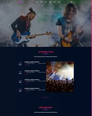 HTML5音乐节演唱会宣传网站模板