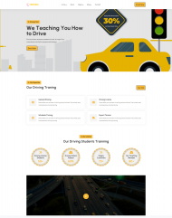 驾照考试驾校HTML5网站模板