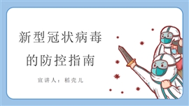 新型冠状病毒防控指南ppt模板