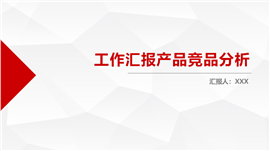 工作汇报产品行业分析PPT模板