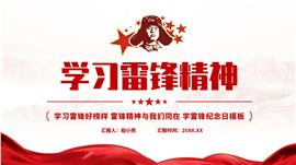 向雷锋同志学习雷锋精神ppt模板