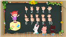 绿色卡通儿童幼儿园教育课件PPT模板