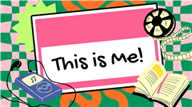 Y2K复古撞色风创意自我介绍ppt模板