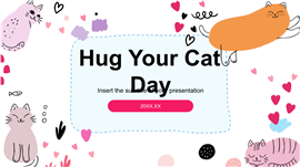 可爱涂鸦风宠物关爱科普ppt模板