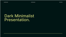 极简暗黑风科技商务汇报ppt模板