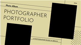 胶片纪实复古杂志风摄影作品集ppt模板