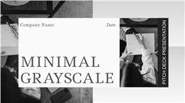 极简现代黑白杂志风竞聘述职ppt模板