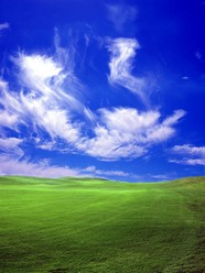 天空草地风景图片下载