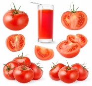西红柿果汁高清图片