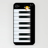 钢琴键手机壳图片