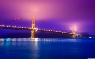 旧金山金门大桥夜景图片