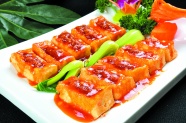 酱烧豆腐美食图片