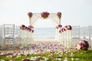 海边结婚场地的图片