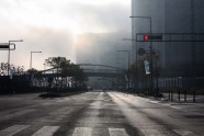 城市雾霾图片