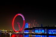 伦敦眼夜景图片