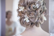 新娘韩式花苞头图片