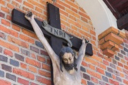 基督教十字架雕塑图片