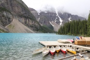加拿大碛湖小船图片