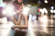 中国女生夜拍图片