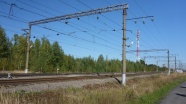 铁路电线杆图片