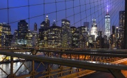纽约曼哈顿城市夜景图片