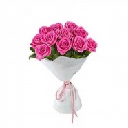 粉色浪漫玫瑰花束图片