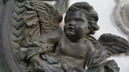 婴儿天使雕塑图片