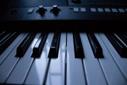 钢琴键盘局部图片