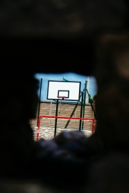 户外篮球架图片