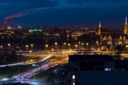 波兰城市夜景图片