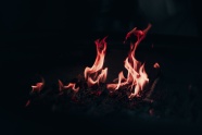 柴火堆火焰图片