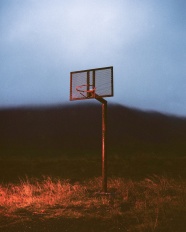 非主流篮球架摄影图片