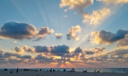 海岸天空日落风景图片