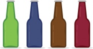 啤酒瓶背景图片