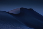 夜间沙漠丘陵风景图片