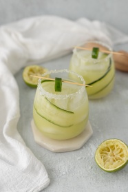 黄瓜柠檬水图片
