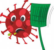 冠状流行病毒卡通图片