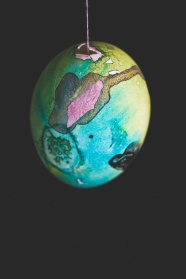 复活节彩色绘画鸡蛋图片