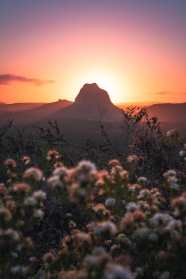 夕阳西下黄昏美景图片