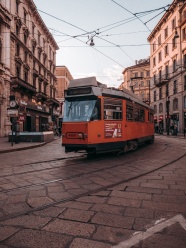 欧洲城市电车图片