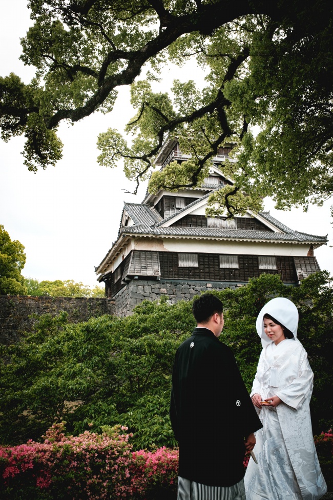 日本新郎新娘着装图片