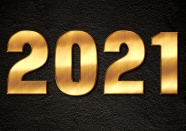 2021数字黑金风格图片